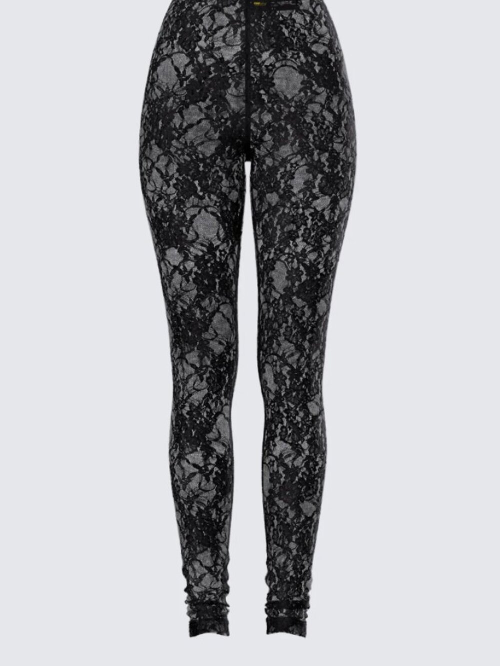 Black Sheer All-over Floral Lace Leggings - XS - NWOT